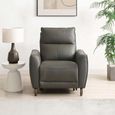 Brooke Electric Recliner Armchair - Grey Leather