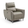 Brooke Electric Recliner Armchair - Taupe Leather