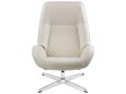 Clearance - Bordeaux Balder Cream Leather Swivel Recliner Chair - FSS14130