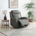 Henley Electric Recliner Armchair - Grey Leather