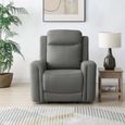 Henley Electric Recliner Armchair - Grey Leather