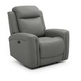 Henley Electric Recliner Armchair - Grey Leather