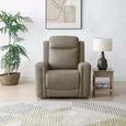 Henley Electric Recliner Armchair - Taupe Leather
