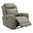 Henley Electric Recliner Armchair - Taupe Leather