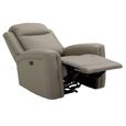 Henley Electric Recliner Armchair - Taupe Leather