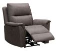 Kansas Power Recliner Chair - Truffle Grey Faux Leather