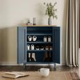Signature Blue Shoe Cupboard - 2 Door