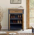 Splash Blue Shoe Cupboard - 2 Door