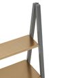 Korba Shelf - Grey and Gold Metal