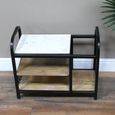 Shoe Rack - Black Metal - Small