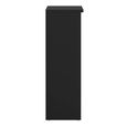 Naia Shoe Cabinet - 3 Door - 1 Drawer - Matt Black