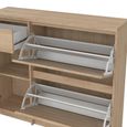 Naia Shoe Cabinet - 3 Door - 1 Drawer - Oak