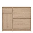 Naia Shoe Cabinet - 3 Door - 1 Drawer - Oak
