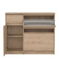 Naia Shoe Cabinet - 3 Door - 1 Drawer - Oak