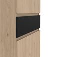 Naia Shoe Cupboard - Large - Oak and Black
