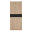 Naia Shoe Cupboard - Large - Oak and Black