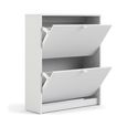 Shoe Cabinet - 2 Drawer - White