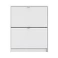 Shoe Cabinet - 2 Drawer - White
