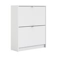 Shoe Cabinet - 2 Drawer - White