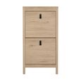 Barcelona Shoe Cabinet - 2 Door - Jackson Hickory Oak