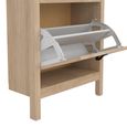 Barcelona Shoe Cabinet - 2 Door - Jackson Hickory Oak