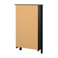 Barcelona Shoe Cabinet - 2 Door - Matt Black