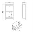 Barcelona Shoe Cabinet - 2 Door - Matt Black