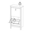 Madrid Shoe Cabinet - 2 Door - Jackson Hickory Oak