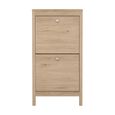 Madrid Shoe Cabinet - 2 Door - Jackson Hickory Oak