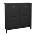 Madrid Shoe Cabinet - 4 Drawer - Black