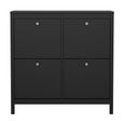 Madrid Shoe Cabinet - 4 Drawer - Black