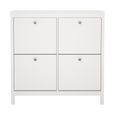 Madrid Shoe Cabinet - 4 Drawer - White