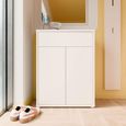 Alice Springs Shoe Cabinet - 2 Door - 1 Drawer - Compact - Sand