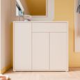 Alice Springs Shoe Cabinet - 3 Door - 1 Drawer - Sand