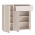 Alice Springs Shoe Cabinet - 3 Door - 1 Drawer - Sand