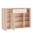 Alice Springs Shoe Cabinet - 4 Door - 1 Drawer - Sand