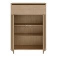 Alice Springs Shoe Cabinet - 2 Door - 1 Drawer - Compact - Elegancia Oak