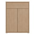 Alice Springs Shoe Cabinet - 2 Door - 1 Drawer - Compact - Elegancia Oak