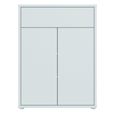 Alice Springs Shoe Cabinet - 2 Door - 1 Drawer - Compact - Light Grey