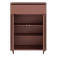 Alice Springs Shoe Cabinet - 2 Door - 1 Drawer - Compact - Terracotta