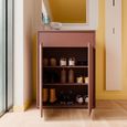 Alice Springs Shoe Cabinet - 2 Door - 1 Drawer - Compact - Terracotta