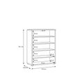 Alice Springs Shoe Cabinet - 2 Door - Elegancia Oak