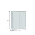 Alice Springs Shoe Cabinet - 2 Door - Light Grey
