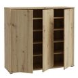 Alice Springs Shoe Cabinet - 3 Door - Artisan Oak