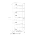 Alice Springs Shoe Cabinet - 4 Door - Artisan Oak