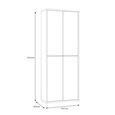 Alice Springs Shoe Cabinet - 4 Door - Artisan Oak and Sage Green