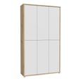 Alice Springs Shoe Cabinet - 6 Door - Artisan Oak and Light Grey