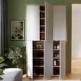 Alice Springs Shoe Cabinet - 6 Door - Artisan Oak and Light Grey