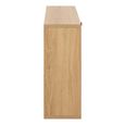 Albany Oak Ribbed Flip Down Door Shoe Cabinet