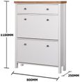 Arthur White 3 Door Shoe Cabinet